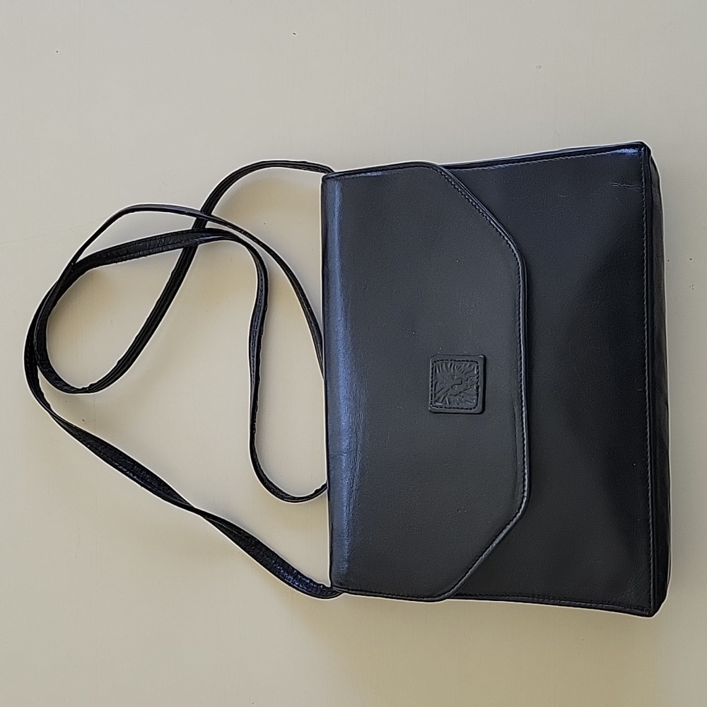 Anne Klein for Calderon Black Cross bag Purse